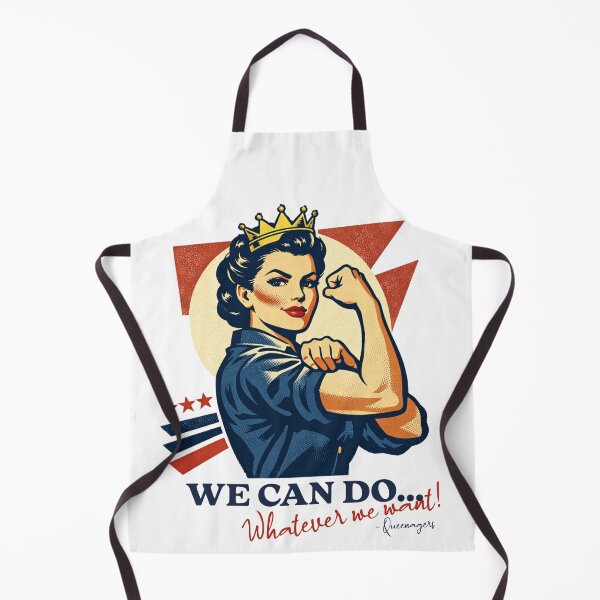 Item preview, Rosie the Riveter Queenager – We Can Do Whatever We Want! Sticker & Shirt designed and sold by Quietest Riot.