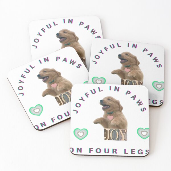 Item preview, Joyful in Paws. On four legs designed and sold by Retriever Dog Tribe.