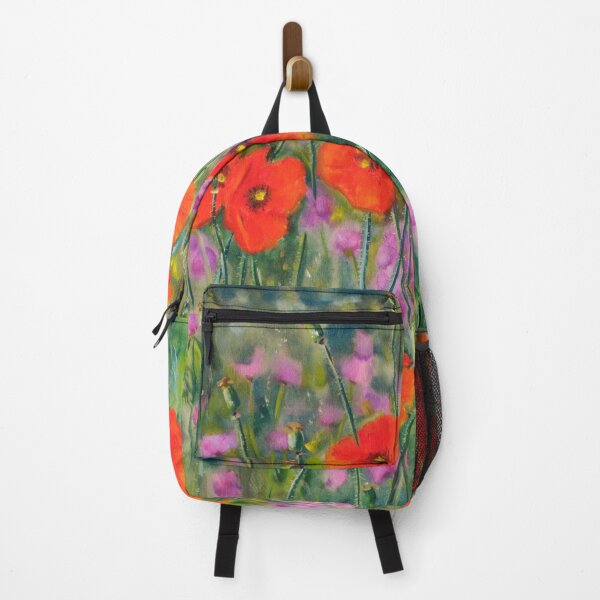 Item preview, Poppy Meadow Bliss - Impressionist Floral Landscape designed and sold by JurateArt-DK.