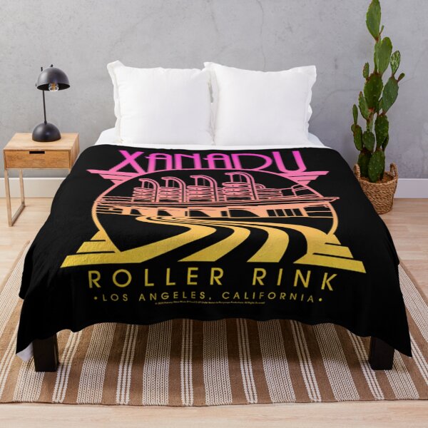 Item preview, Olivia Newton John Xanadu Roller Rink Pink Yellow designed and sold by FannieTreutel.