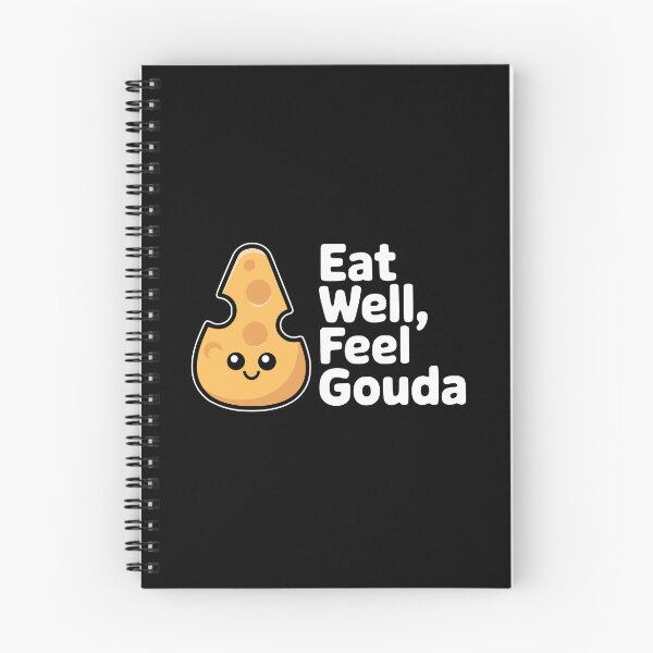 Item preview, Eat Well, Feel Gouda! Funny Cheese Pun designed and sold by PMCreative.