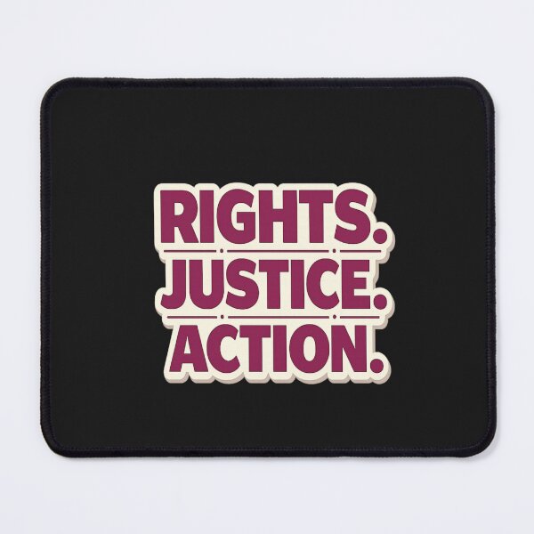 Item preview, Rights Justice Action – Bold Women’s Day Equality Statement designed and sold by PunchDrop.