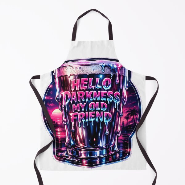 Item preview, HELLO DARKNESS MY OLD FRIEND – Black Stout Streetwear Sticker designed and sold by ARTCREATESHOP.