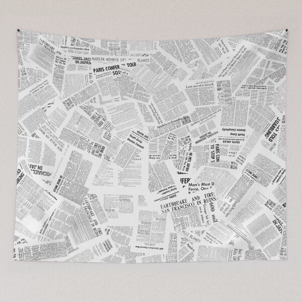 Item preview, Famous Newspaper Headlines designed and sold by Sawset.