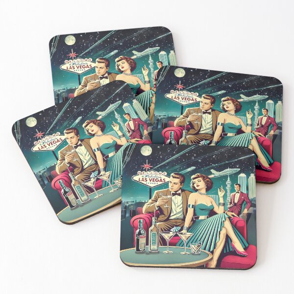 Item preview, Mid Century Space Age Martini Vegas Celebrities  designed and sold by Lee Hiller Designs.
