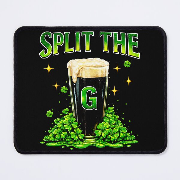 Item preview, Split The G – Irish Drinking Challenge Shamrock Design St. Patrick’s Day Drinking designed and sold by Patchina.
