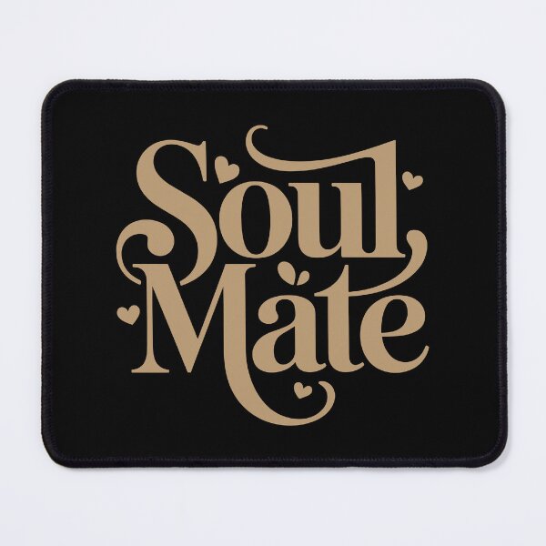 Item preview, Soul Mate – Romantic Typography Design with Hearts designed and sold by TipTop GFX.