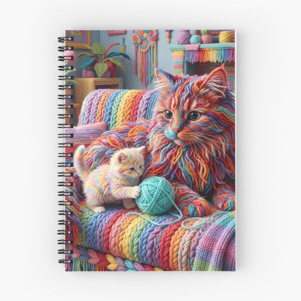Item preview, Yarn Kitten and Mom with Ball of Yarn designed and sold by Tridentulus.