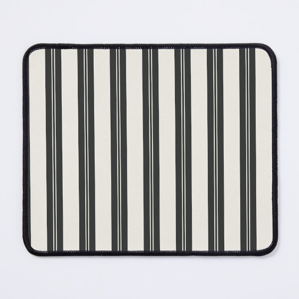 Item preview, Natural Stripe Studio Vertical Stripes Warm Neutral Linen Charcoal designed and sold by Kreativa1.