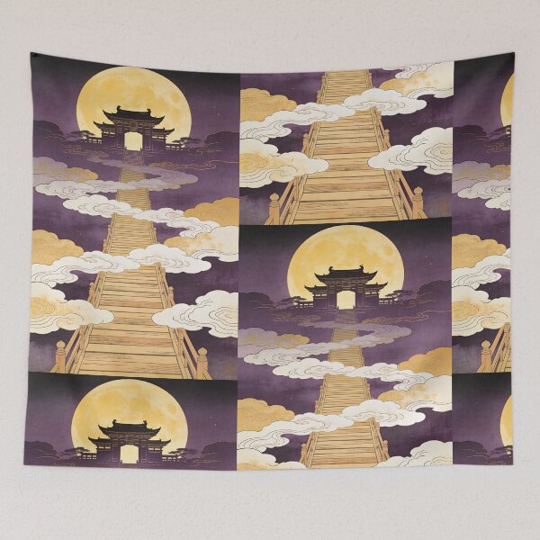 Item preview, Stairway to the Celestial Palace and Full Moon designed and sold by floatingedge.