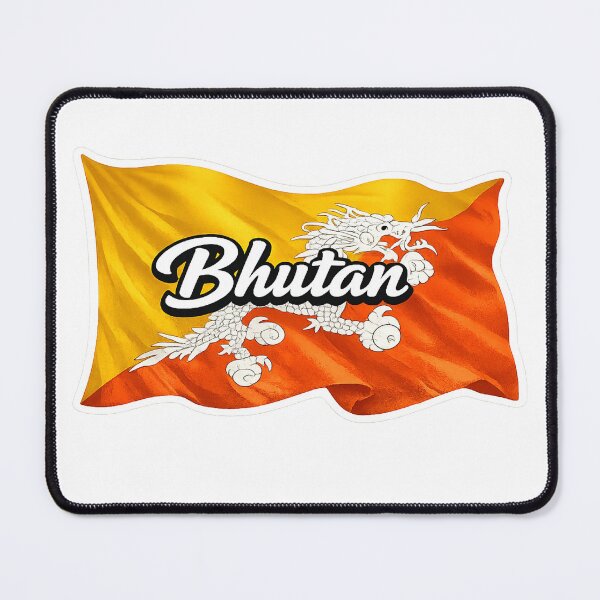 Item preview, Bhutan Waving Flag Design – Bhutan Pride Patriotic Dragon Flag Graphic designed and sold by GarnerSupplyCo.