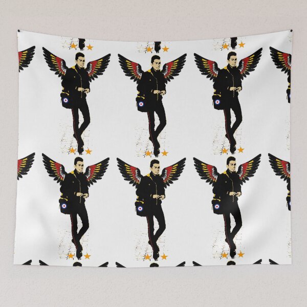 Item preview, Japanese Man with Wings in Silhouette designed and sold by KALEIDOSCOPE UK.