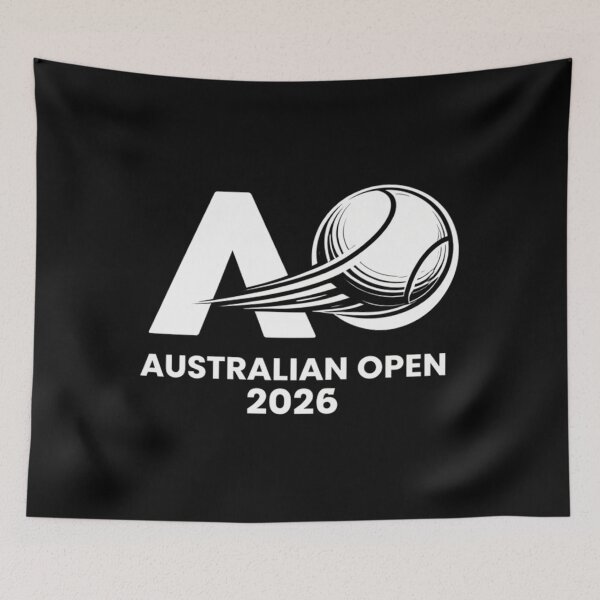 Item preview, Australian Open 2026 Minimal Tennis Logo Design designed and sold by FannieTreutel.