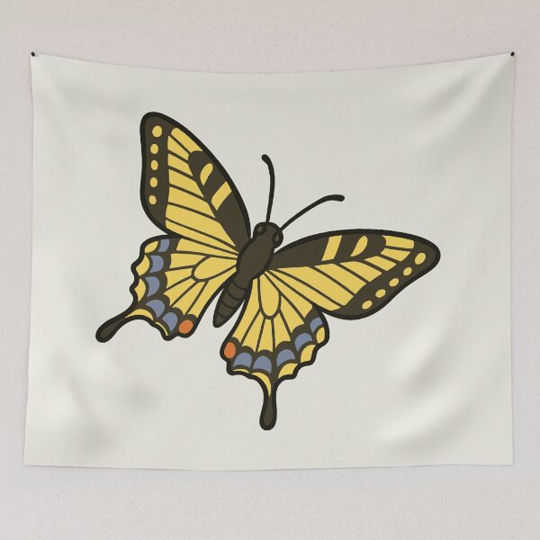 Item preview, Tiger Swallowtail Butterfly – Inspired by the Coloring Book Haru & Dori Discover Korea designed and sold by mycreastyle.