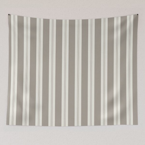Item preview, Natural Stripe Studio Vertical Stripes Warm Neutral Warm Gray Linen designed and sold by Kreativa1.