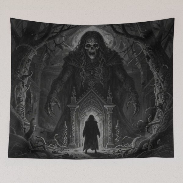 Item preview, Shadow Guardian Rising in a Dark Gothic Realm designed and sold by FotoworldEdel.