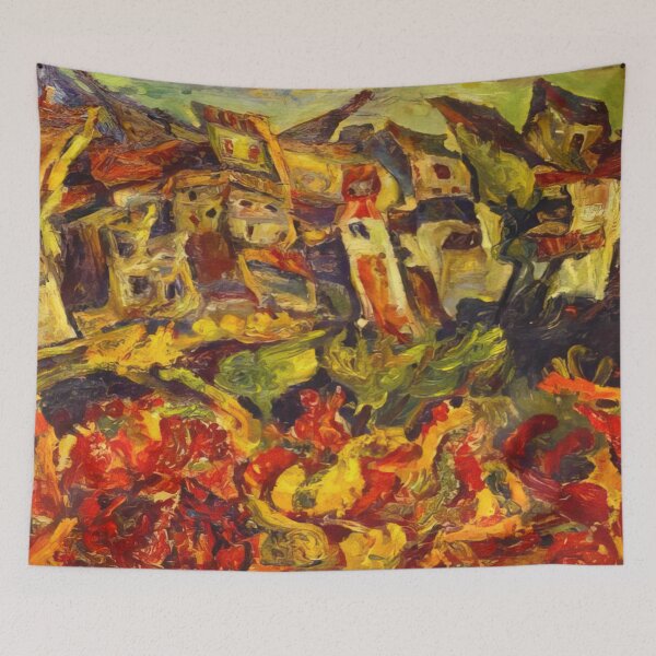 Item preview, Chaim Soutine - Houses With Pointed Roofs designed and sold by melaartni.