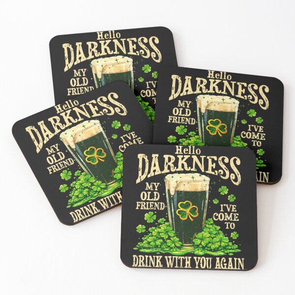 Item preview, Hello Darkness My Old Friend st patrick's day designed and sold by Patchina.