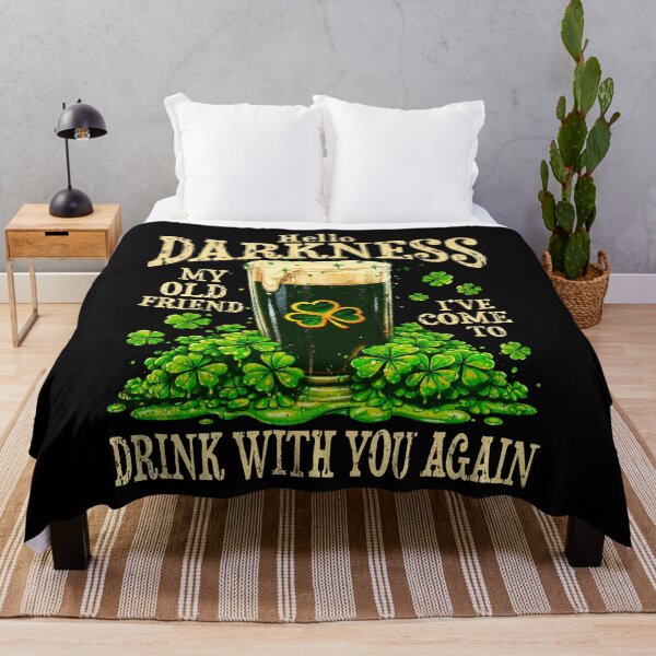 Item preview, Hello Darkness My Old Friend st patrick's day designed and sold by Patchina.