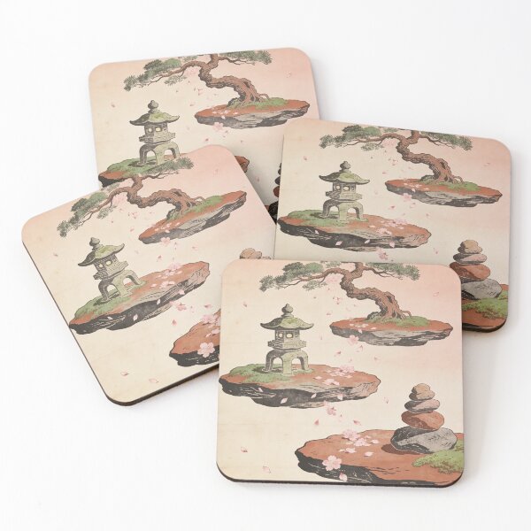 Item preview, Floating Zen garden with bonsai and stones designed and sold by floatingedge.