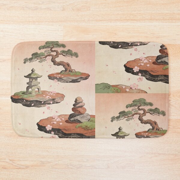 Item preview, Floating Zen garden with bonsai and stones designed and sold by floatingedge.