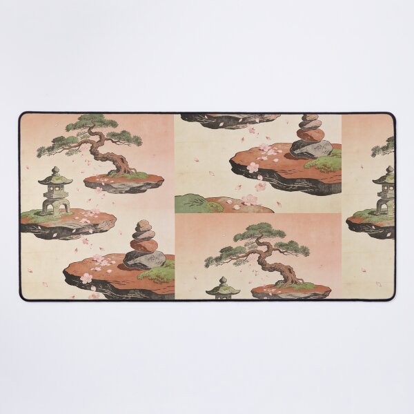 Item preview, Floating Zen garden with bonsai and stones designed and sold by floatingedge.