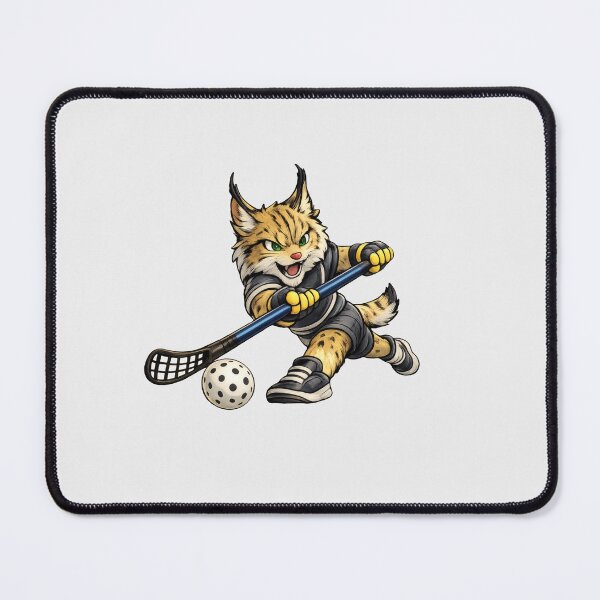 Item preview, Lynx Floorball Wrist Shot Illustration designed and sold by Ombrya.