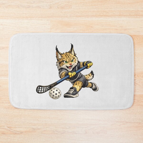 Item preview, Lynx Floorball Wrist Shot Illustration designed and sold by Ombrya.