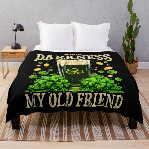 Item preview, Hello Darkness My Old Friend st patrick's day designed and sold by Patchina.
