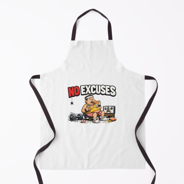 Item preview, NO EXCUSES – Funny Gym Motif with Irony | Fitness Humor Design designed and sold by Mavriboy.
