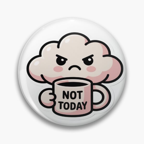 Item preview, Funny Grumpy Cloud Not Today Coffee designed and sold by ItzLacarth.