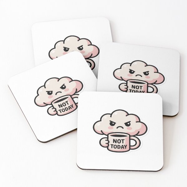 Item preview, Funny Grumpy Cloud Not Today Coffee designed and sold by ItzLacarth.