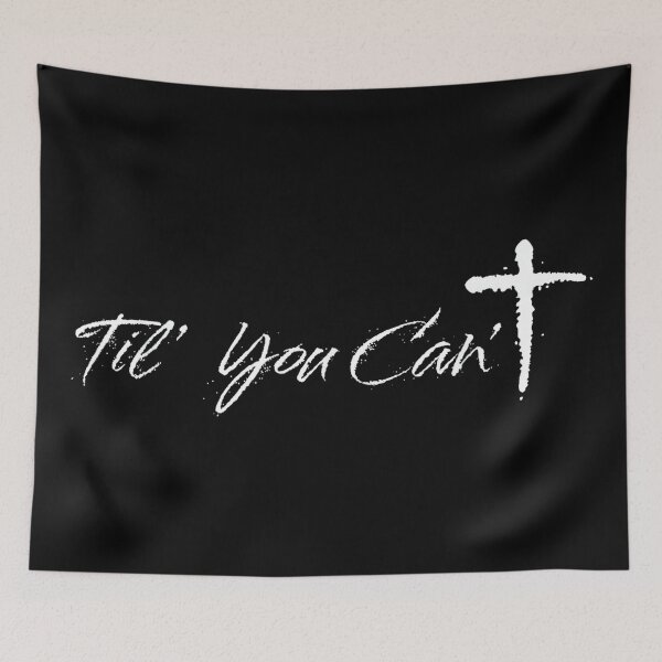 Item preview, Til You Cant Brush Script Cross Christian Motivation designed and sold by HazelWCagle.