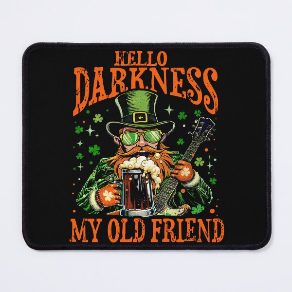 Item preview, Hello Darkness My Old Friend st patrick's day designed and sold by Patchina.
