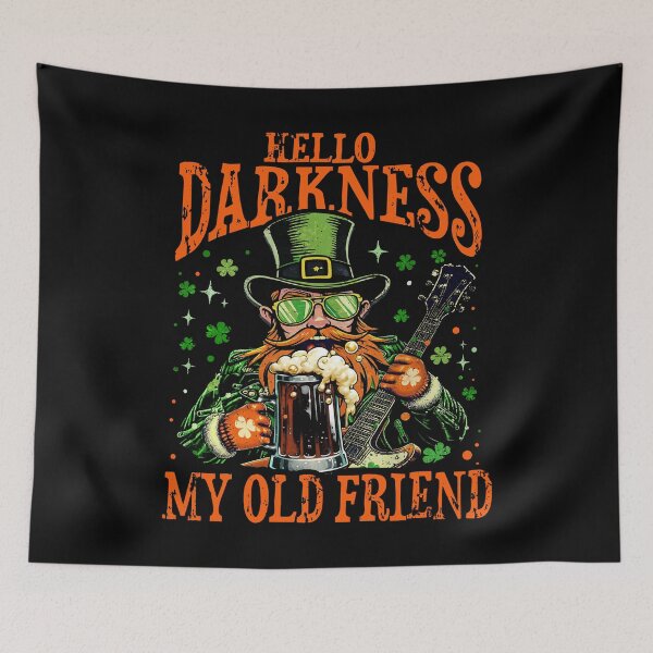 Item preview, Hello Darkness My Old Friend st patrick's day designed and sold by Patchina.