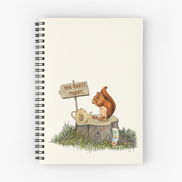 Item preview, Squirrel Having A Tea Party, Cute Animal Illustration designed and sold by JoyfulWhimsy.