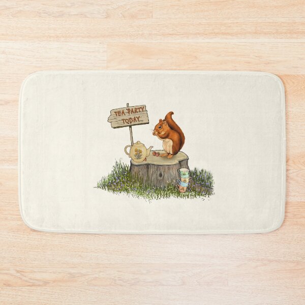 Item preview, Squirrel Having A Tea Party, Cute Animal Illustration designed and sold by JoyfulWhimsy.