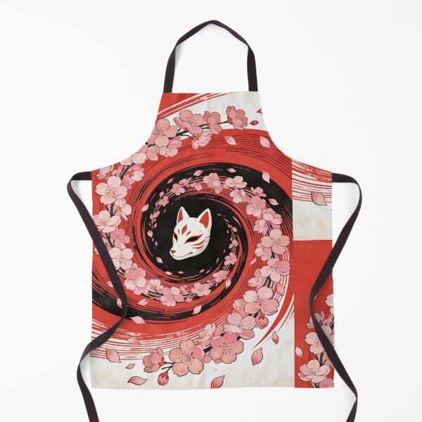 Item preview, Kitsune Mask in Sakura Whirlwind designed and sold by floatingedge.