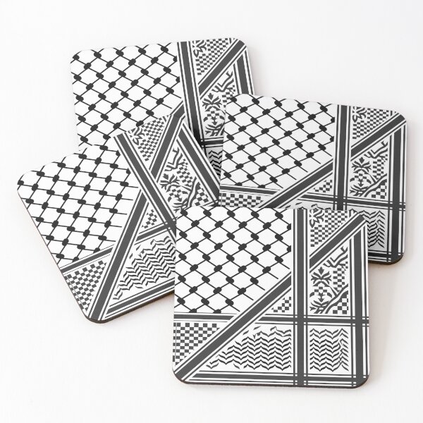 Item preview, Black Traditional Keffiyeh Pattern designed and sold by AbstractAcid.