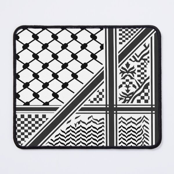 Item preview, Black Traditional Keffiyeh Pattern designed and sold by AbstractAcid.