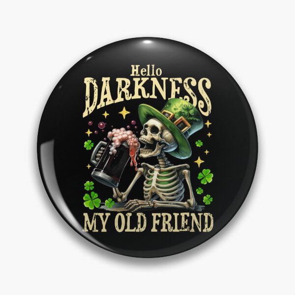Item preview, Hello Darkness My Old Friend st patrick's day designed and sold by Patchina.