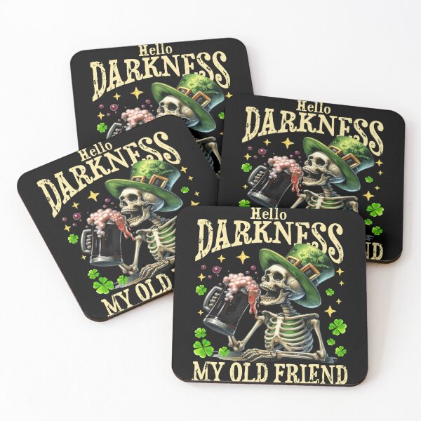 Item preview, Hello Darkness My Old Friend st patrick's day designed and sold by Patchina.
