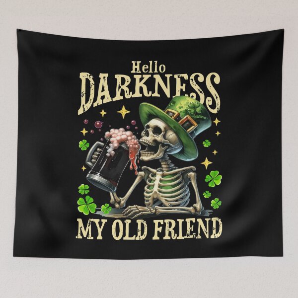Item preview, Hello Darkness My Old Friend st patrick's day designed and sold by Patchina.