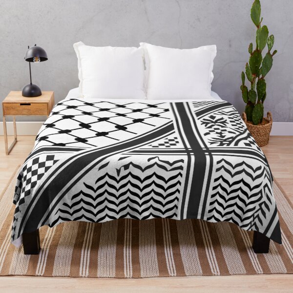 Item preview, Black Traditional Keffiyeh Pattern designed and sold by AbstractAcid.