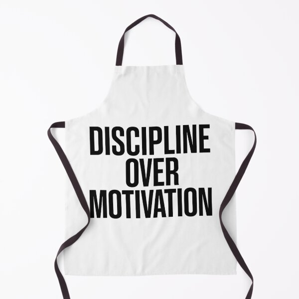 Item preview, Discipline Over Motivation Bold Minimalist Gym Quote designed and sold by Katzpy.
