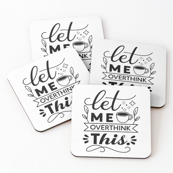 Item preview, Let Me Overthink This Funny Quote Design | Introvert Humor Typography | Sarcastic Aesthetic Text Art designed and sold by PnrArtDesign.