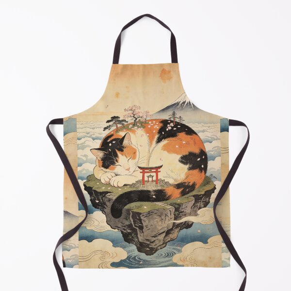 Item preview, Sleeping lucky cat on a floating island designed and sold by floatingedge.