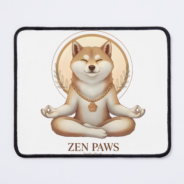 Item preview, Zen Paws Shiba Inu Yoga Dog – Cute Meditation Pet Design designed and sold by PurfectPredator.