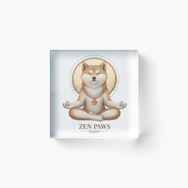 Item preview, Zen Paws Shiba Inu Yoga Dog – Cute Meditation Pet Design designed and sold by PurfectPredator.