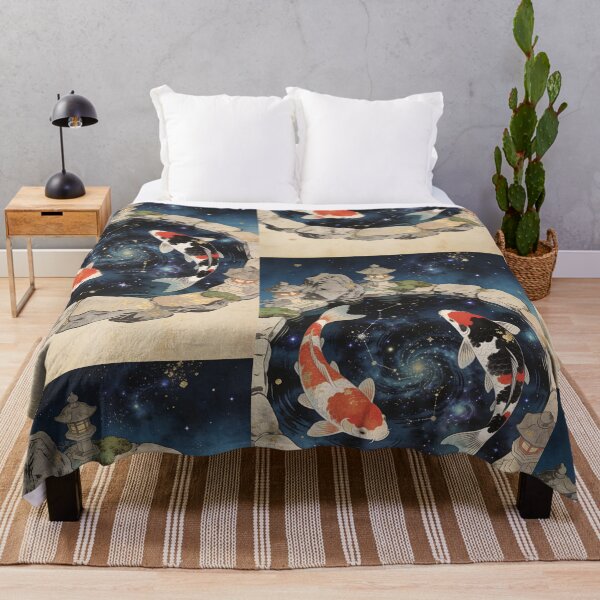 Item preview, Golden koi swim through a sea of stars. designed and sold by floatingedge.
